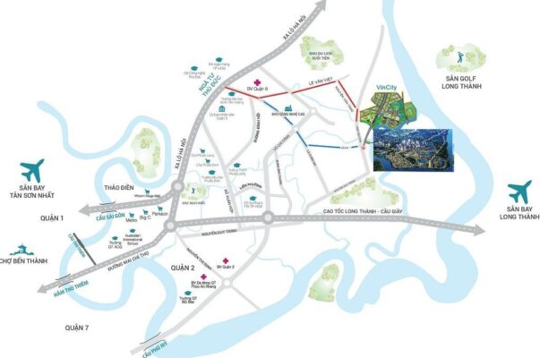 Vị trí dự án Vinhomes Grand Park TP HCM